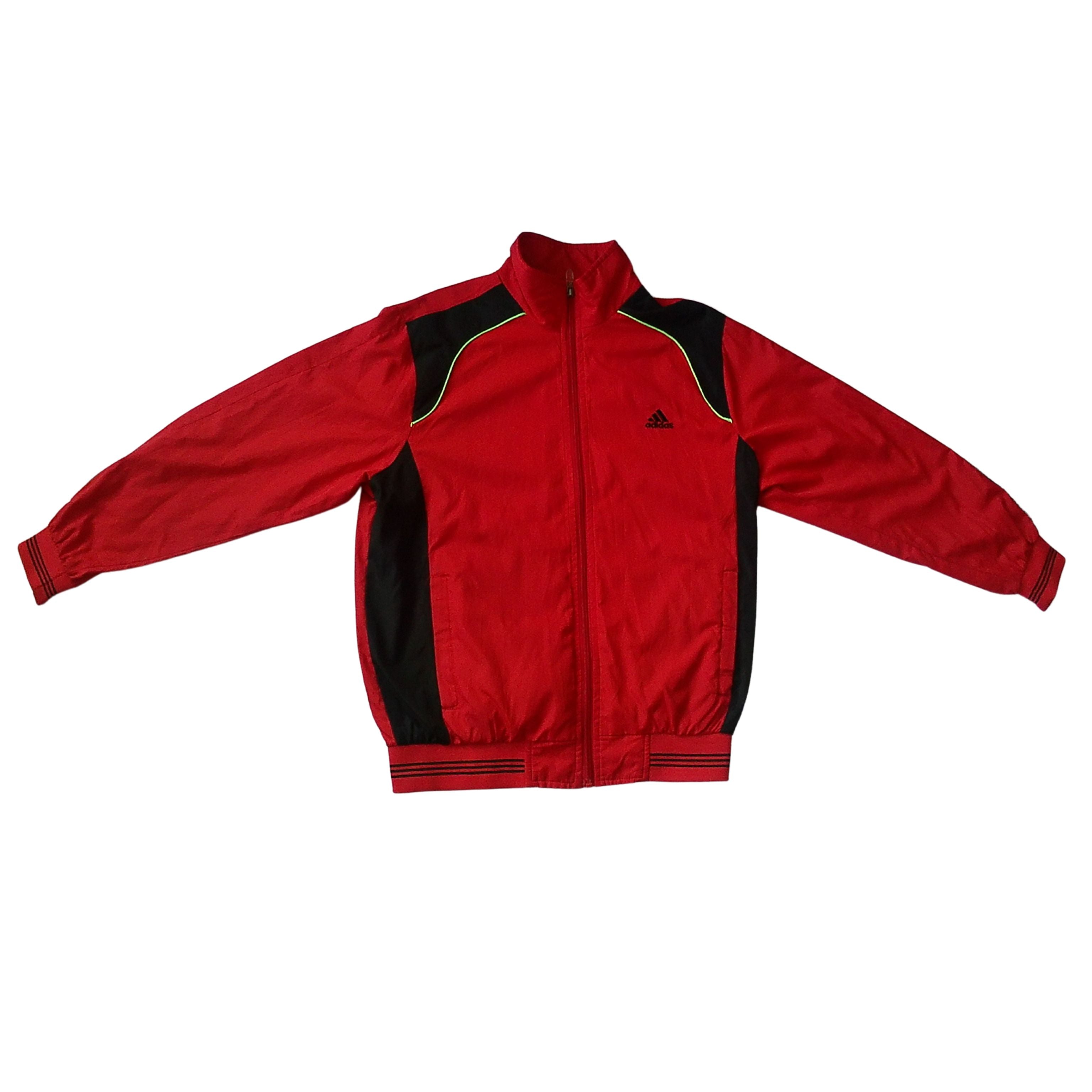 Adidas 'Classic' Red & Black Track Jacket - (M)