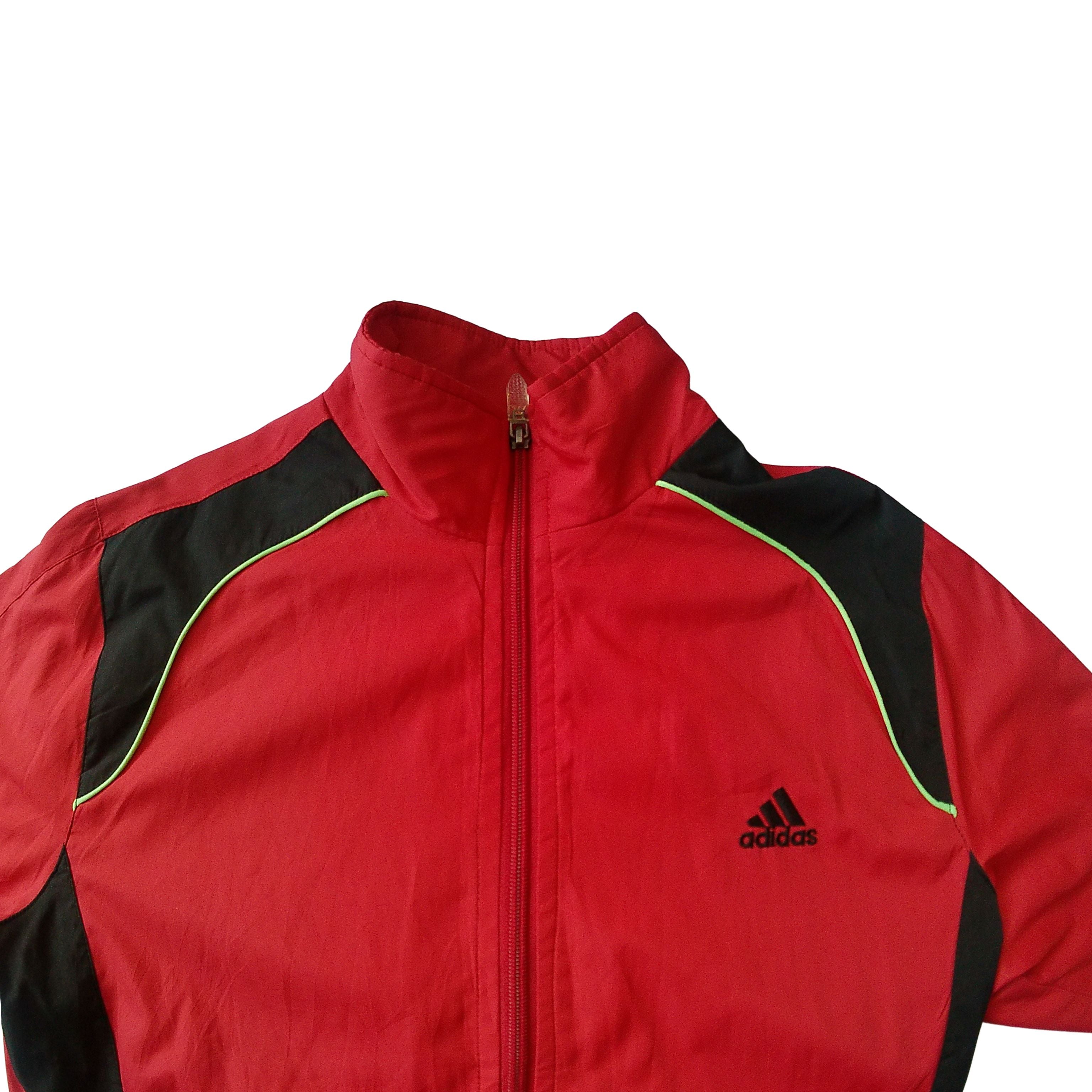 Adidas 'Classic' Red & Black Track Jacket - (M)