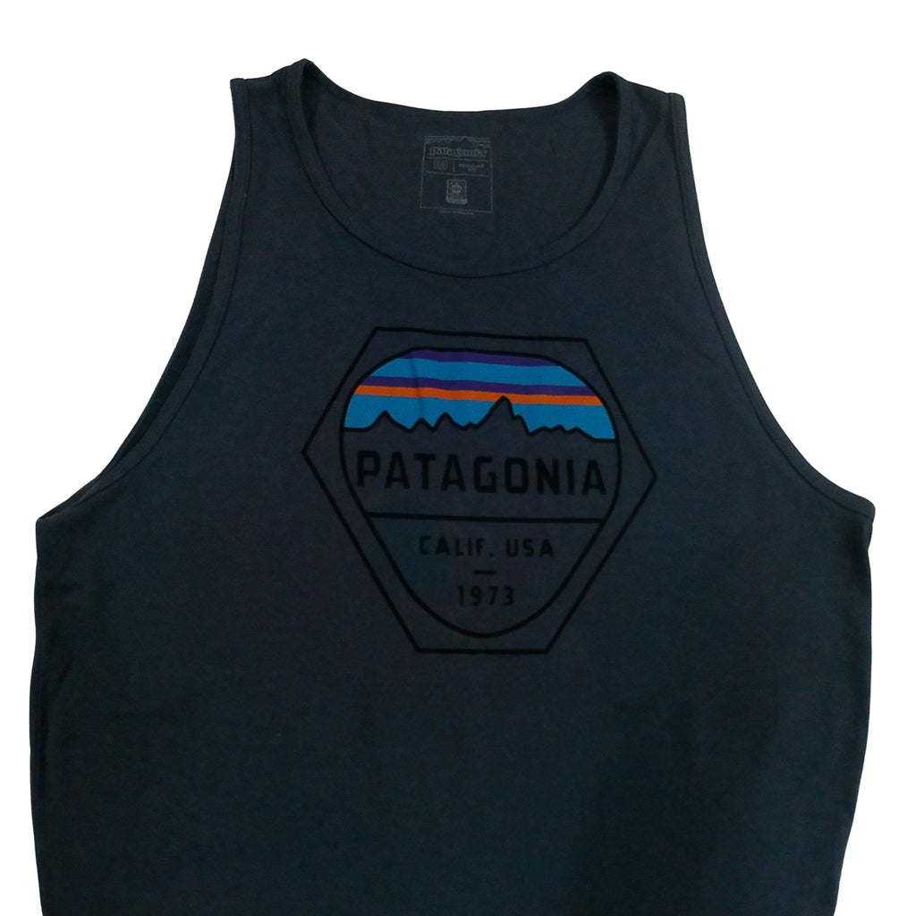 Patagonia Men's Navy and Blue Vest Calf USA 1973 - (M)