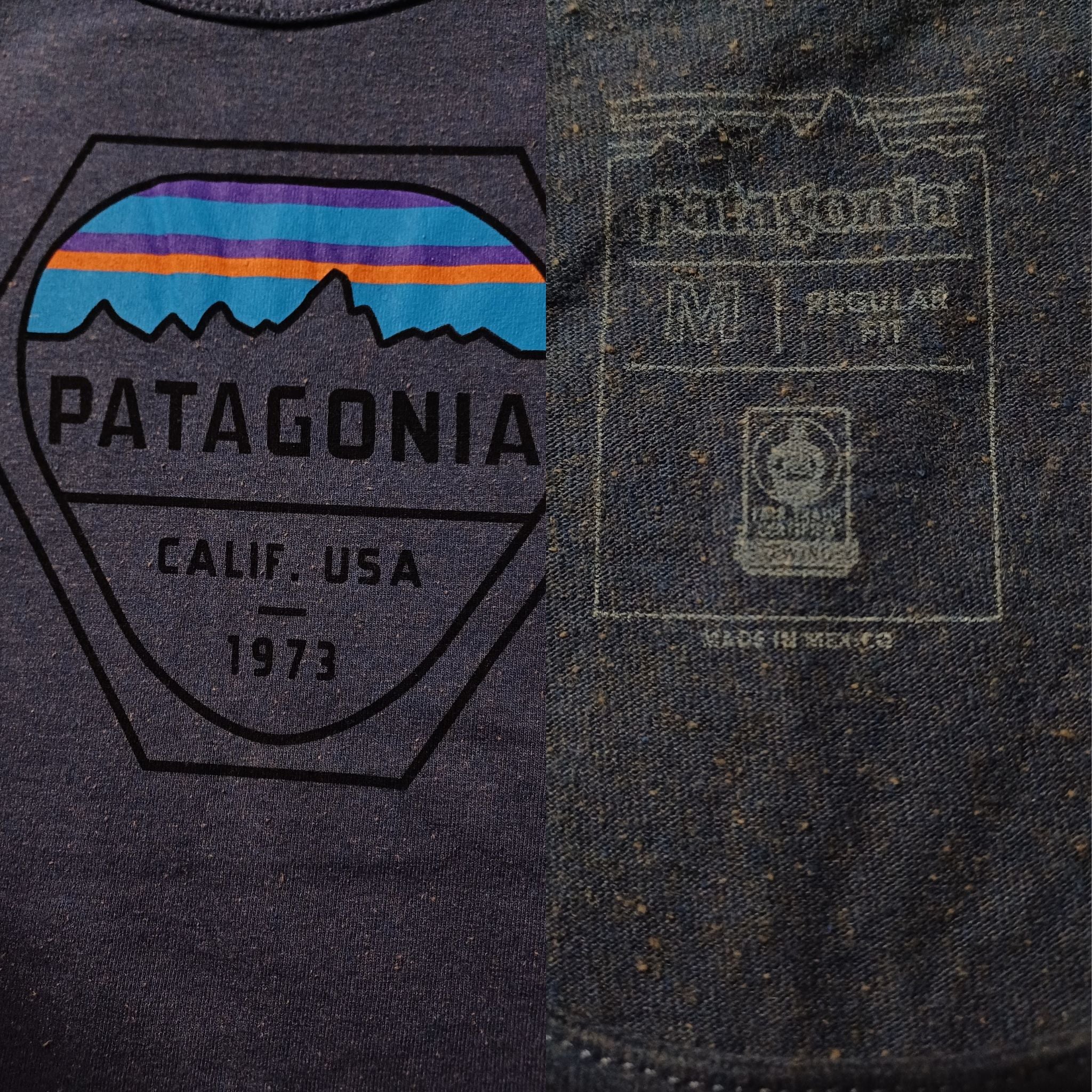 Patagonia Men's Navy and Blue Vest Calf USA 1973 - (M)