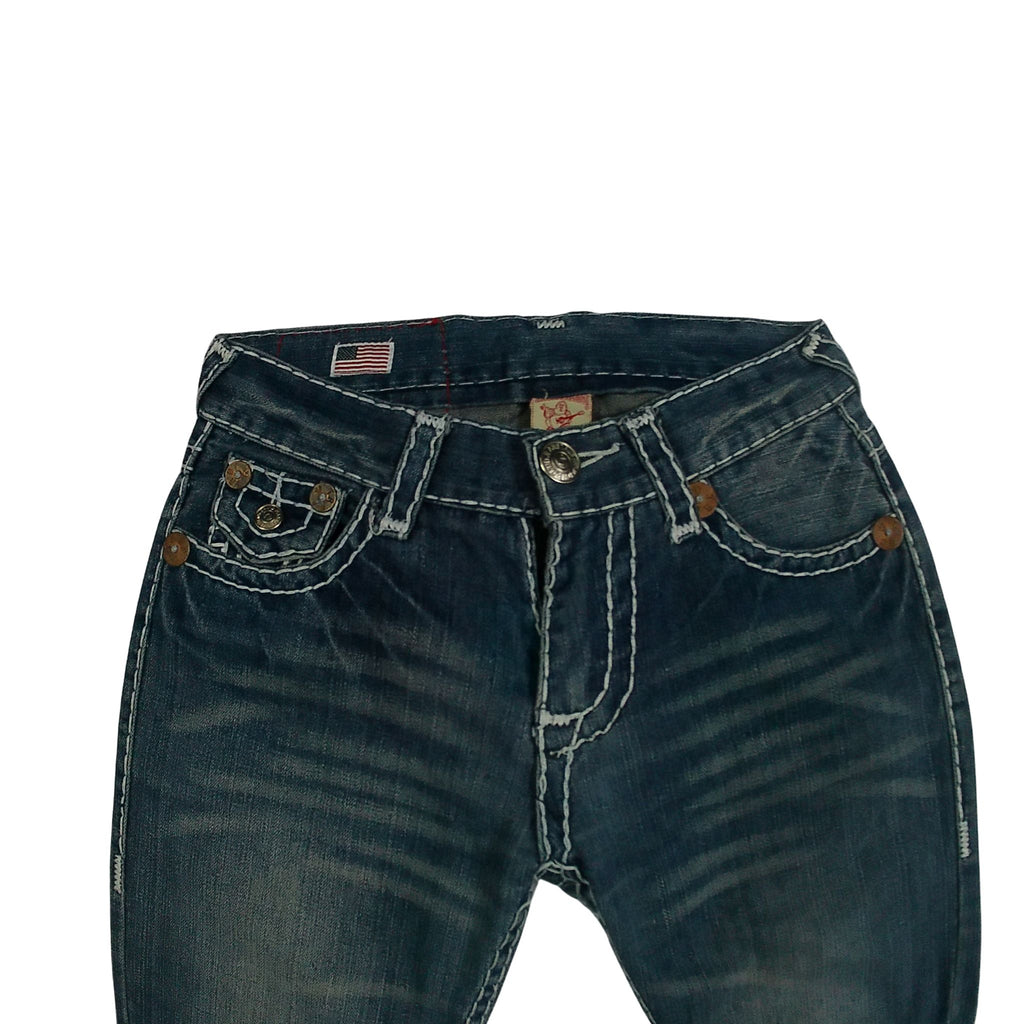 True Religion 00s Billy Bootcut Medium Wash Super T Jeans - (W32 X L40)