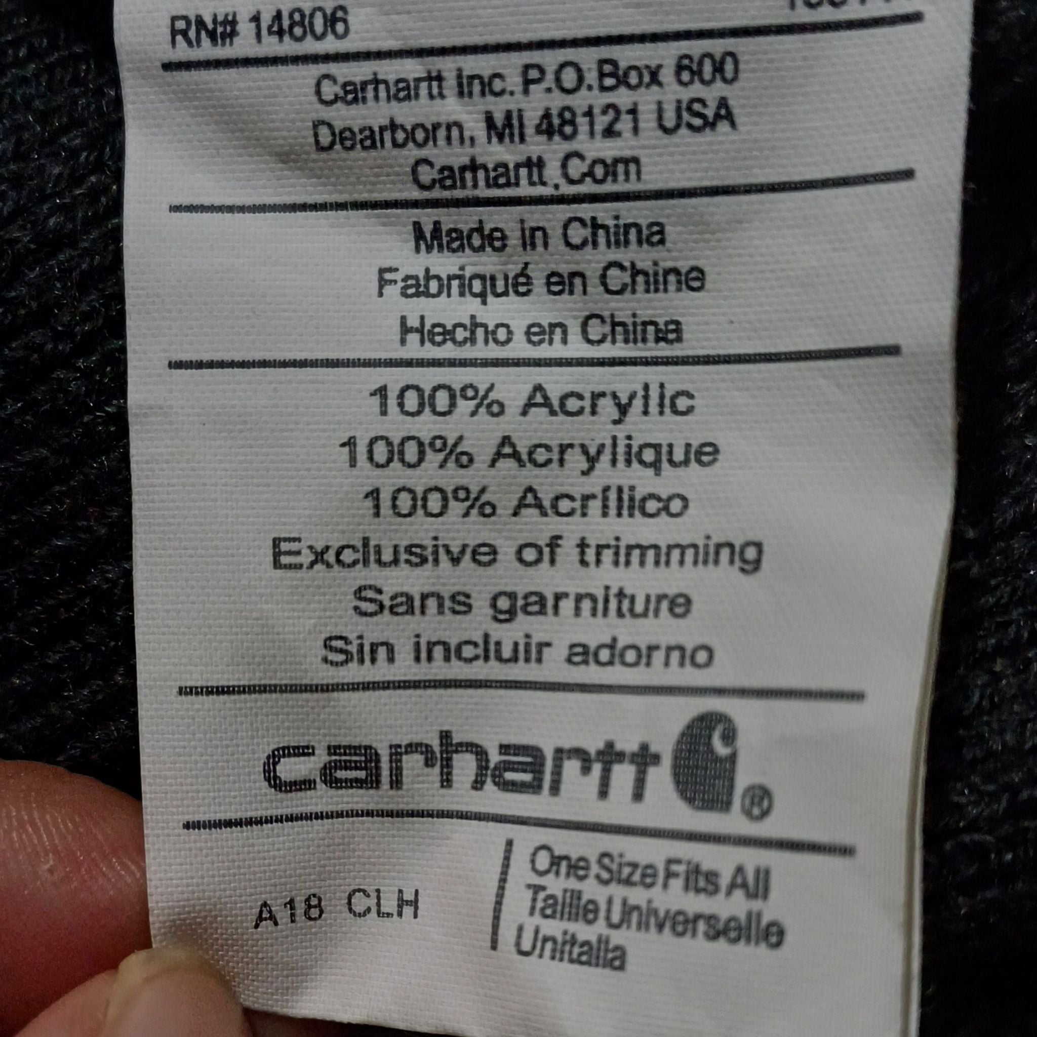 Carhartt Acrylic Watch Hat Beanie