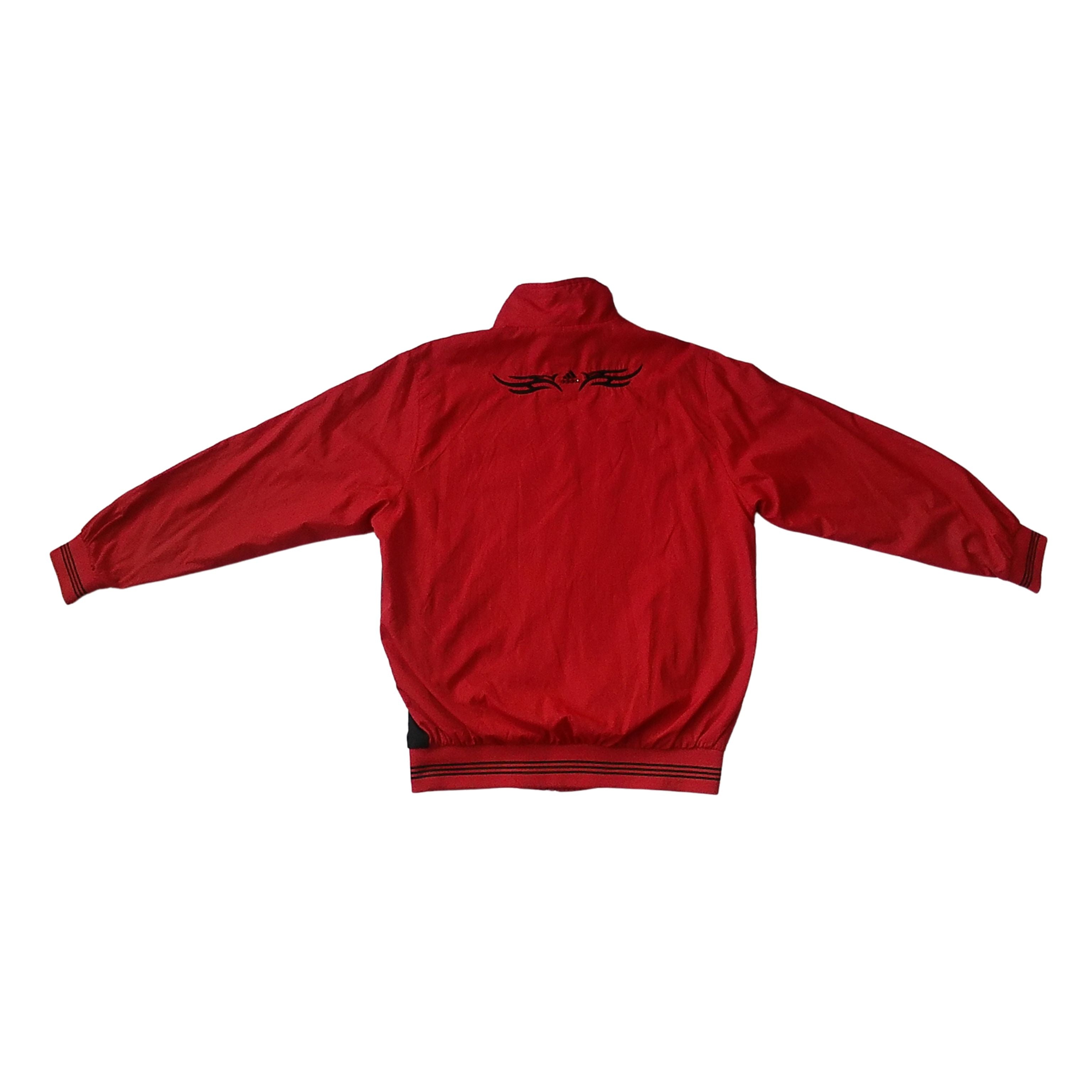 Adidas 'Classic' Red & Black Track Jacket - (M)