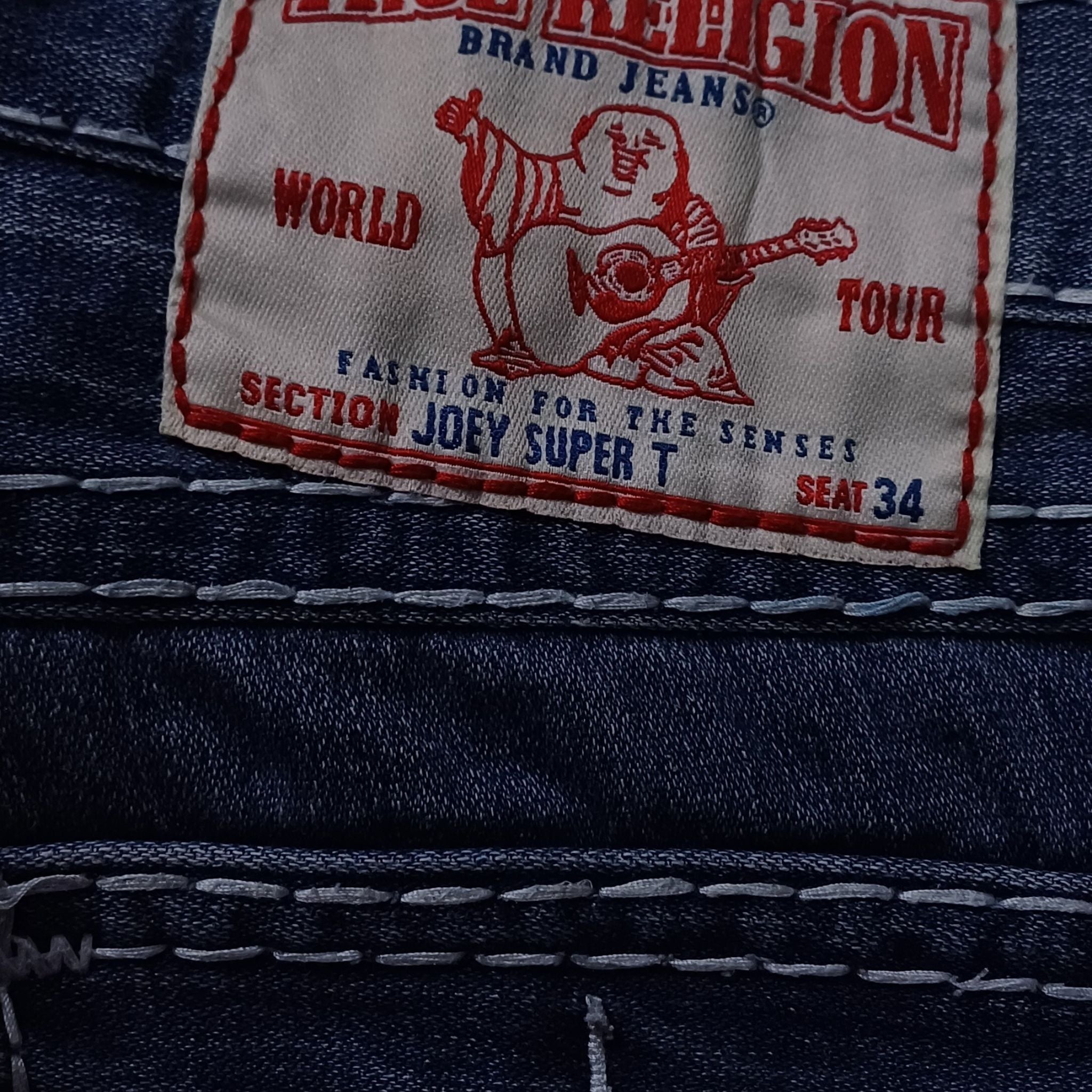 True Religion 00s Billy Bootcut Medium Wash Super T Jeans - (W32 X L40)